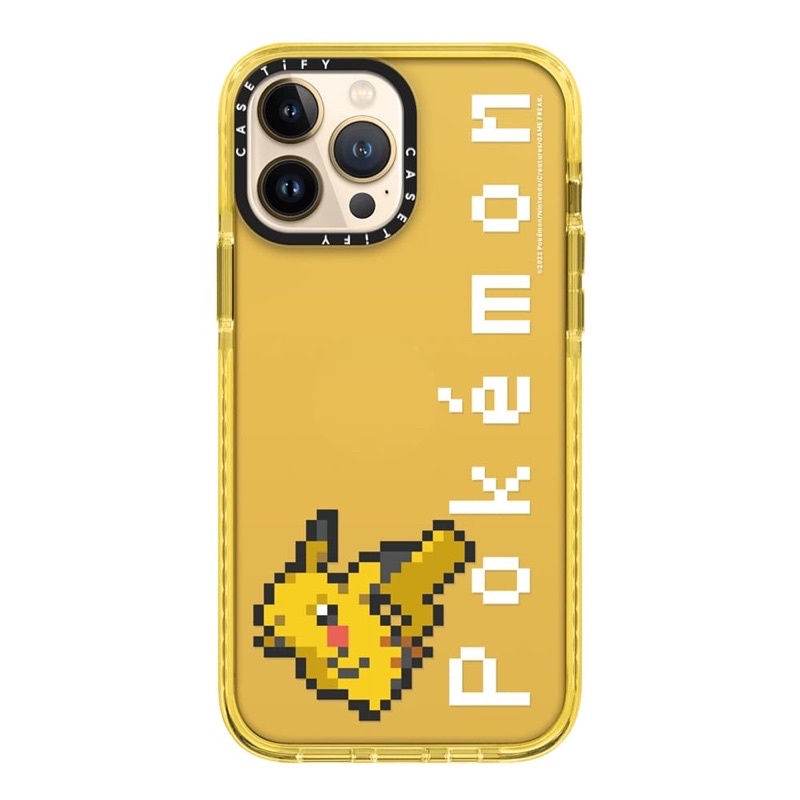 พร้อมส่ง-13promax-13pro-13-12promax-12pro-12-casetify-pixel-pokemon-giant-pikachu-gengar-impact-case