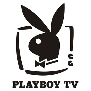 playboy tv สติกเกอร์ pvc กันน้ำ ขนาด 7.5x9.5 ราคา 19 บาท