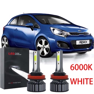 หลอดไฟหน้ารถยนต์ LED 6000K สําหรับ Kia Rio UB 3rd Generation ปี 2013 ถึง 2016 2 ชิ้น