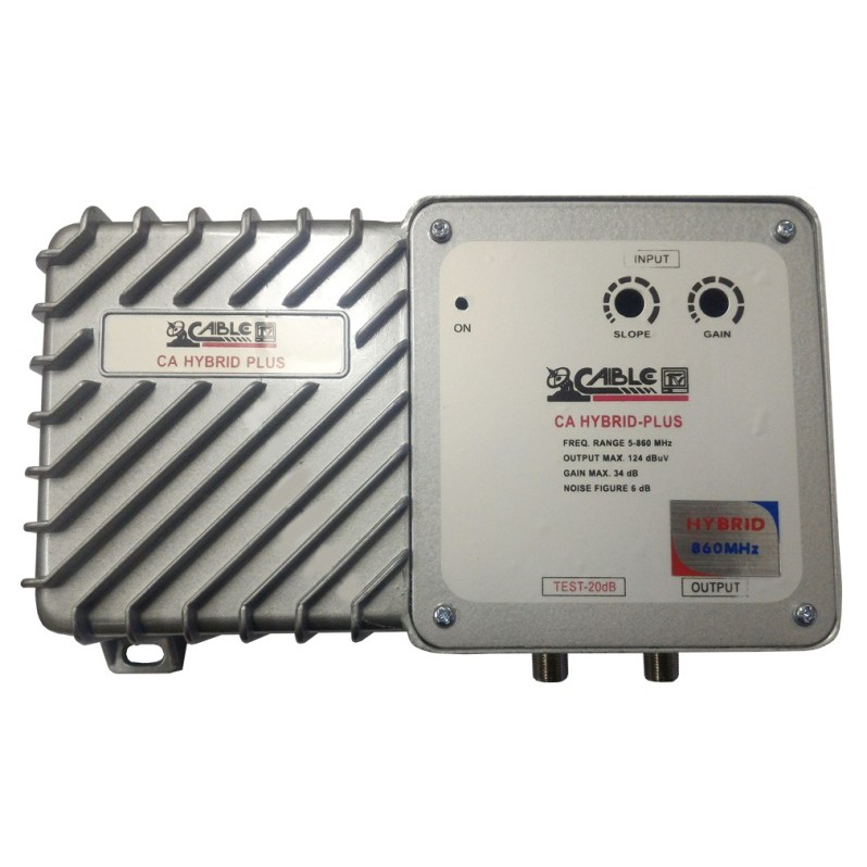 Booster ขยายสัญญาณRFระบบเคเบิ้ลทีวี(CATV, MATV) CABLE HYBRID | Shopee ...
