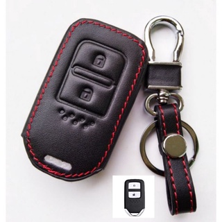 ซองหนังกุญแจรีโมท HONDA Jizz, HR-V ,CR-V ,BR-V เคสรีโมท เคสกุญแจ  Smart Key 2 ปุ่ม