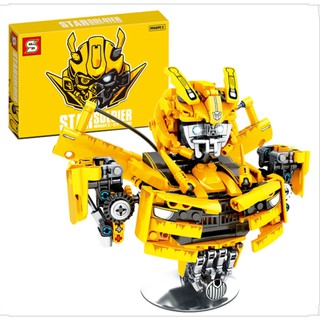 firstbuy_ตัวต่อเลโก้จีน SY 7500 ชุด Bumble Bee Transformer Robot Soldier จำนวน 397 ชิ้น