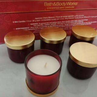 สินค้า เทียนหอมขนาดทดลอง Mini Candles กลิ่น japanese cherry blossom Bath and Body Works