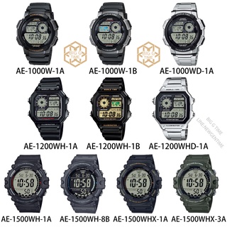 นาฬิกา Casio ของแท้ รุ่น AE-1000W-1A/1B/1000WD-1A/AE-1200WH-1A/1B/1200WHD-1A/AE-1500WH-1AV/8B  รับประกัน 1 ปี
