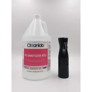 ขวดสเปรย์ + Cleanlab FS Sanitizer RTU Food Safety ชนิดพร้อมใช้ ไม่ติดไฟ ขนาด 1 แกลลอน (3.785 ลิตร)