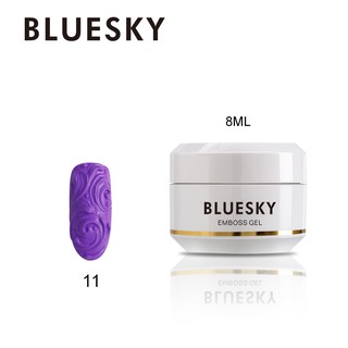 สีเจล เจลปั้นนู้น 3DBluesky gel polish Emboss gel11