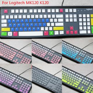 เคสคีย์บอร์ดซิลิโคนแบบบางเฉียบสําหรับ logitech mk 120 k 120