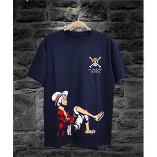 เสื้อยืด พิมพ์ลายวันพีช LUFFY ONEPIECE MOTIF DISTRO สําหรับผู้ชาย