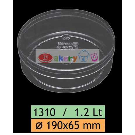 กล่องพลาสติก-1310-กล่องคุ๊กกี้-กล่องพลาสติกแข็งใส-ทรงกลมขนาดใหญ่