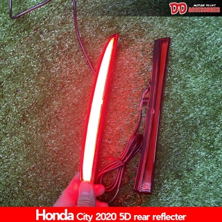 ไฟทับทิมท้าย reflector LED Honda City 5drs Hatchback 2 step