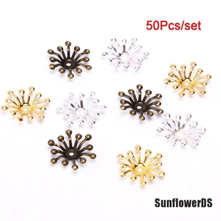 [SunflowerDS] ตัวเชื่อมต่อโลหะ ลายดอกไม้ สไตล์วินเทจ แฮนด์เมด DIY 50 ชิ้น