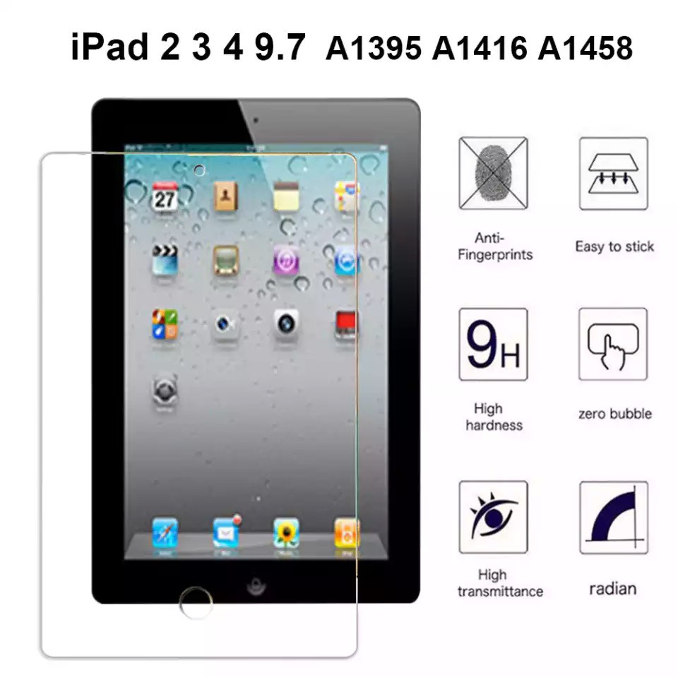 ฟิล์มกระจก-นิรภัย-เต็มจอ-ไอแพด-2-3-4-film-glass-screen-protector-ipad-2-3-4-9-7-for-ipad2