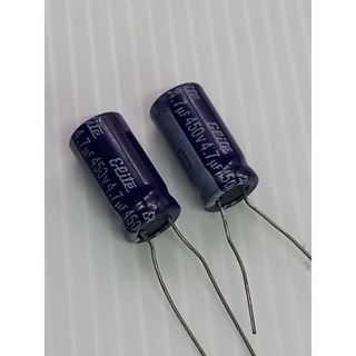 คอนเดนเซอร์#4.7uf450V# คาปาซิเตอร์ (ราคาแพ็ค 2 ตัว)