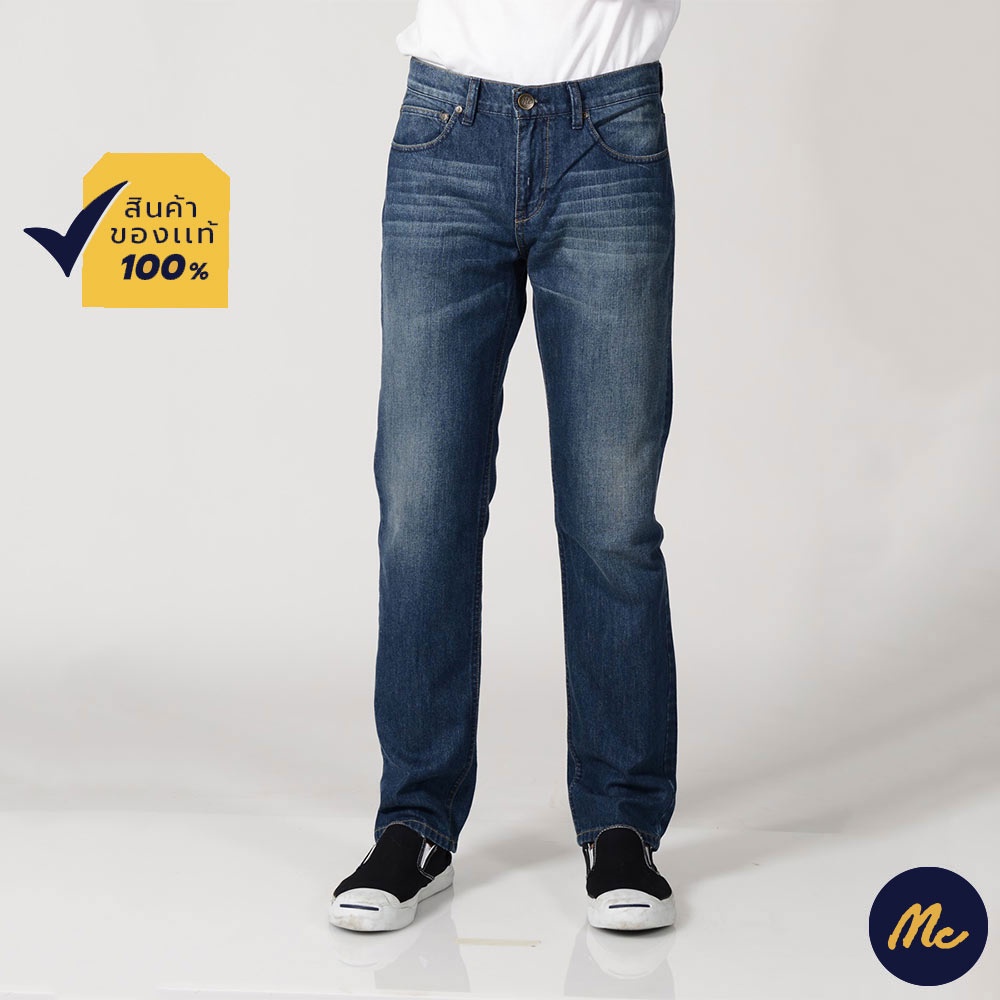 รูปภาพสินค้าแรกของMc JEANS กางเกงยีนส์ผู้ชาย กางเกงยีนส์ แม็ค แท้ ผู้ชาย ทรงขาตรง ทรงสวย สียีนส์ MBIP676
