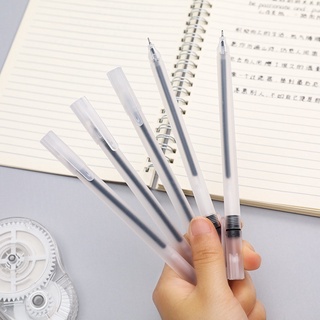 ปากกาหมึกเจล สไตล์เรียบง่าย 0.5 มม. สีดํา น้ําเงิน แดง ปากกาหมึก เครื่องมือเขียน นักเรียน ปากกาสอบ ปากกาโรงเรียน สํานักงาน จัดหา