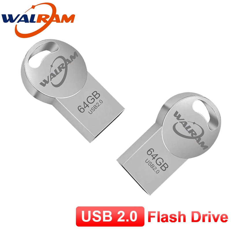 ภาพสินค้าWalram USB2.0 แฟลชไดรฟ์ความเร็วสูงทรงกลมยาว U Disk 16gb 32gb 64gb ความจุขนาดใหญ่ จากร้าน walram.th บน Shopee ภาพที่ 1