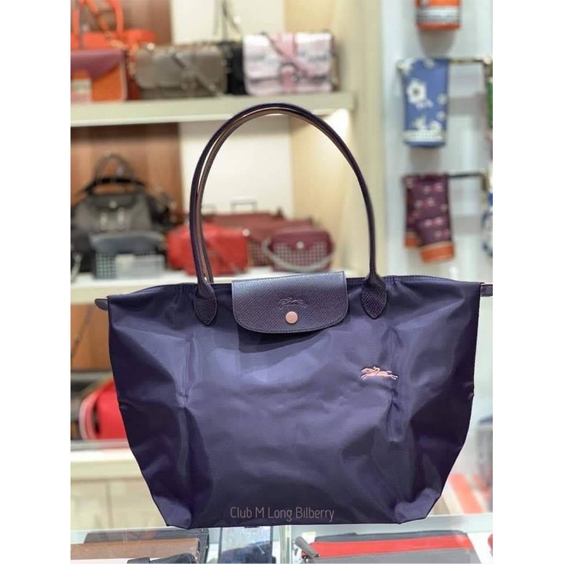 Longchamp Club M L Bilberry shop L Long