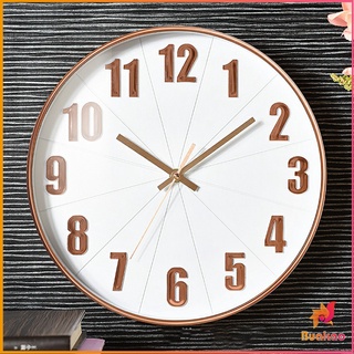 BUAKAOนาฬิกาแขวนผนัง -นาฬิกาแขวน นาฬิกาแขวนผนัง นาฬิกทรงกลม นาฬิกาลายต้นไม้ นาฬิกาแขวนผนังสีดำ Wall Clock