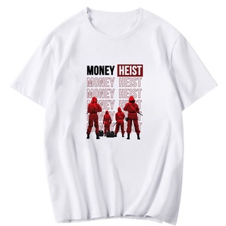 🔥 เสื้อยืดคอกลม แขนสั้น พิมพ์ลาย La Casa De Papel น่ารัก สไตล์ฮิปฮอป เหมาะกับปาร์ตี้ฮาโลวีน สําหรับผู้ชาย และผู้หญิง 🔥