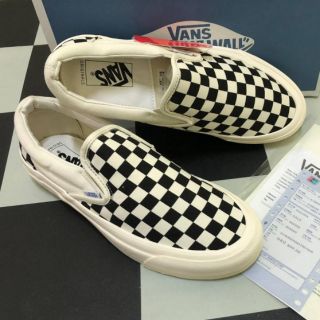 รองเท้า Vans ตารางแบบสวม รองเท้าผ้าใบ