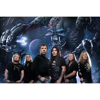 โปสเตอร์ Iron Maiden ไอรอน เมเดน โปสเตอร์ ตกแต่งผนัง Music Rock Poster โปสเตอร์วินเทจ โปสเตอร์วงดนตรี รูปภาพ ภาพถ่าย