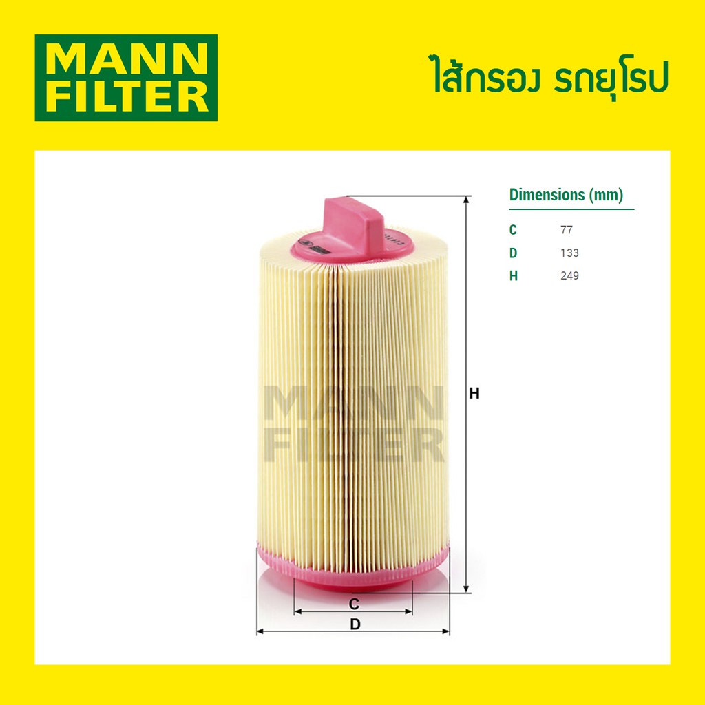 ไส้กรองอากาศ-mann-filter-benz-e200-w211