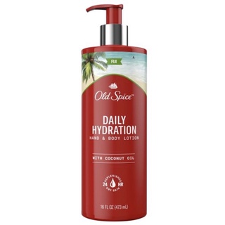 Old Spice Daily Hydration Hand &amp; Body Lotion for Men, Fiji with Coconut Oil 473ml.