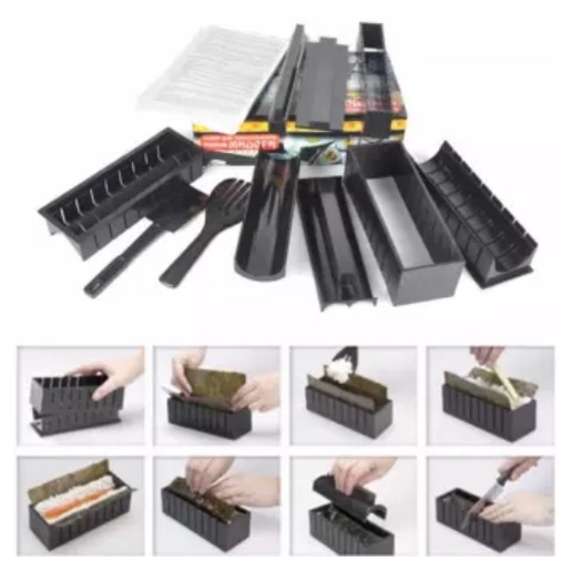ชุดอุปกรณ์ทำซูชิ-diy-10-ชิ้นพร้อมมีด-พร้อมส่งจากไทย-อุปกรณ์ทำอาหารญี่ปุ่น-ข้าวปั้นและซูชิ-ม้วนซูชิ