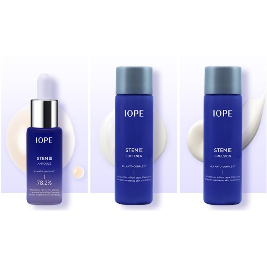 IOPE Stem III Ampoule 10ml / Softener / Emulsion AllantoLiposome 78.2