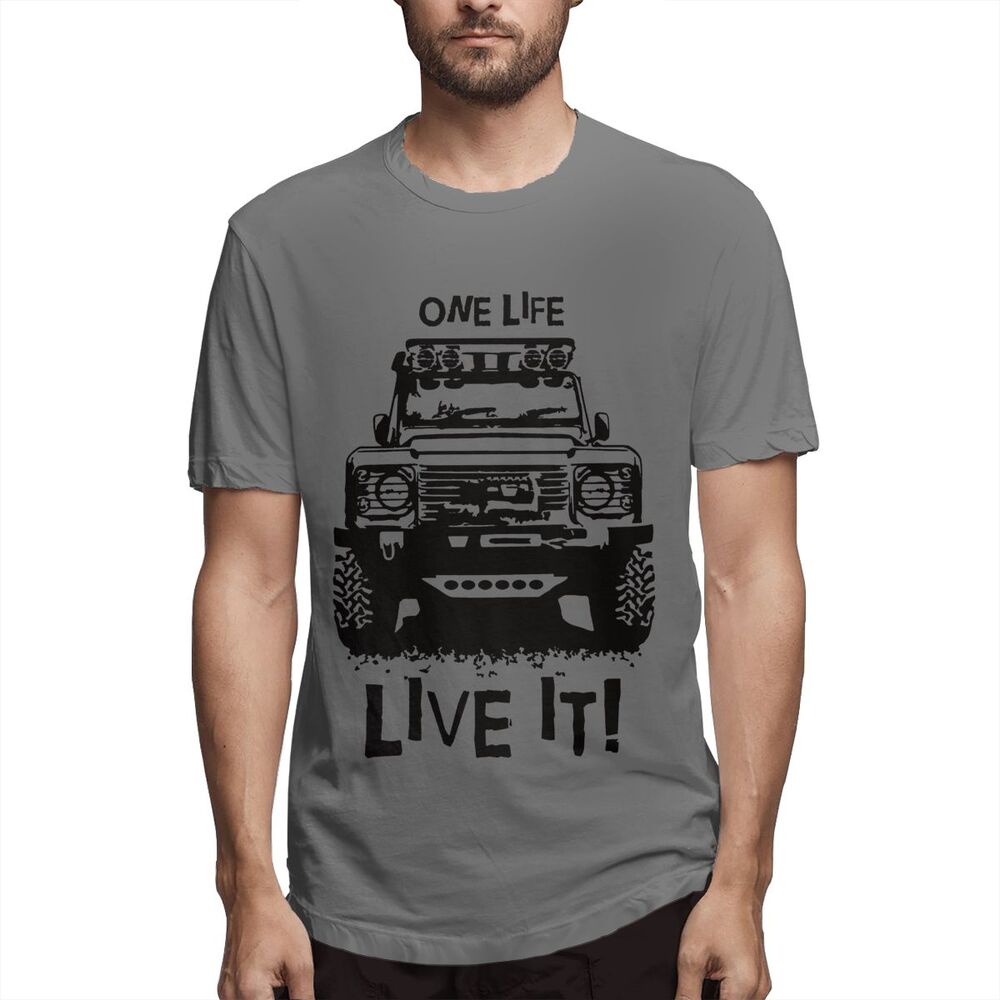 เสื้อยืดวินเทจ-boutique-tshirt-เสื้อยืดผ้าฝ้าย-แขนสั้น-พิมพ์ลาย-landrover-defender-90-110-one-life-live-it-off-road-land