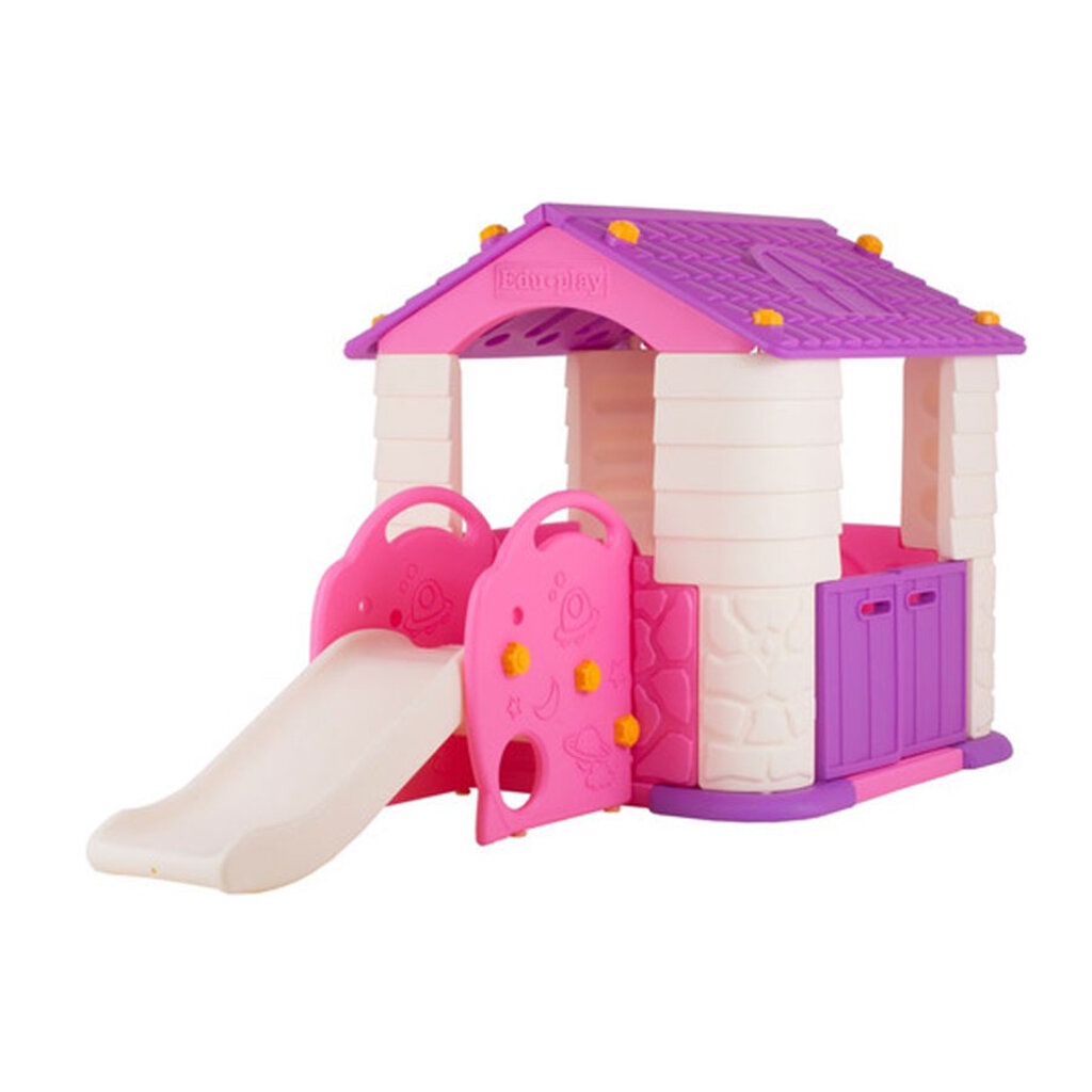 จัดส่งฟรี-eduplay-บ้านเด็กเล่นพร้อมสไลเดอร์-รุ่น-play-house-slide