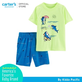 CarterS Short Sleeve+Pants 2Pc Green-Shark L8 คาร์เตอร์เสื้อผ้าชุดเซทเสื้อพร้อมกางเกงขาสั้น