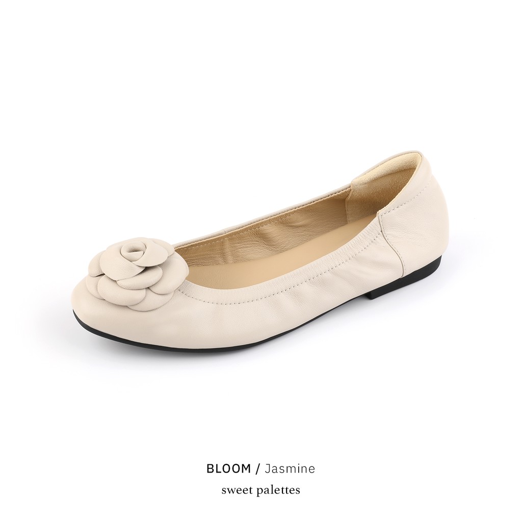 ภาพหน้าปกสินค้าSweet Palettes รองเท้าหนังแกะ Bloom Jasmine จากร้าน sweetpalettes บน Shopee