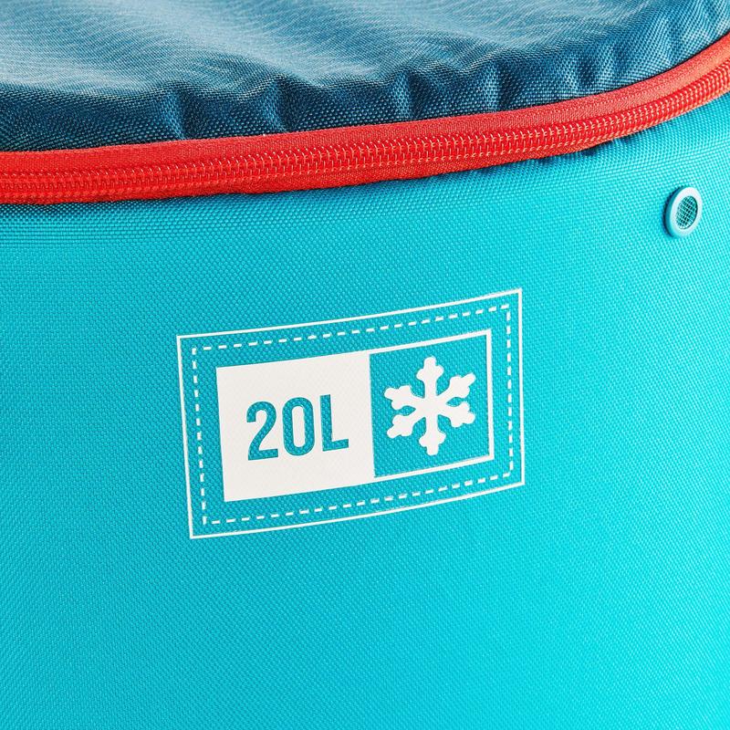 กระเป๋าเก็บความเย็น-กระเป่าเก็บความเย็นตั้งแคมป์-กระเป๋าเก็บอุณหภูมิ-quechua-camping-or-hiking-cooler-compact-20-l