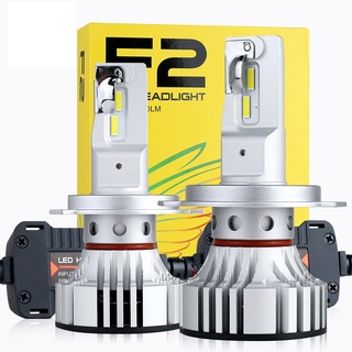 F2 หลอดไฟตัดหมอก LED 72W 12000LM F2 H4 H7 H8 H11 h13 H16 9005 9006 สําหรับรถยนต์ 2 ชิ้น