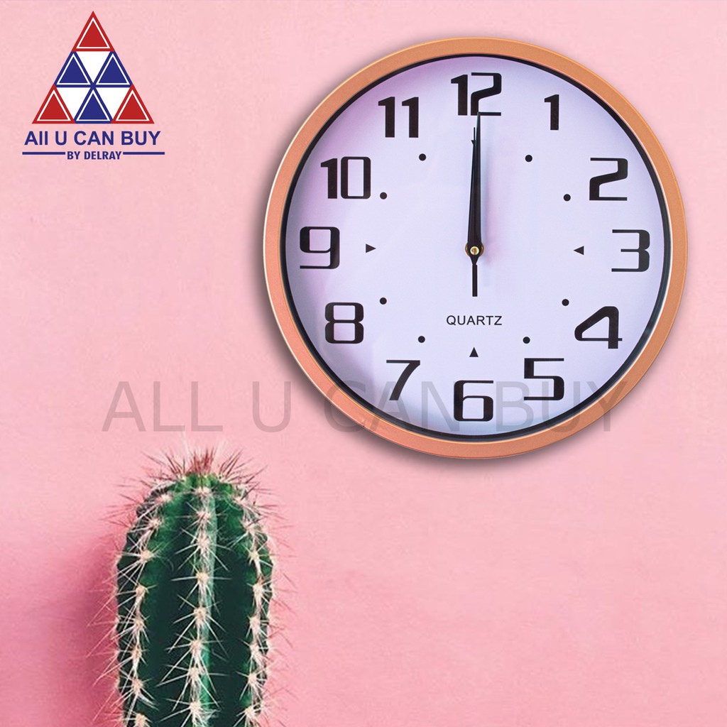 all-u-can-buy-นาฬิกา-นาฬิกาแขวนผนัง-หน้าฬิกาหน้าปัดกลม-นาฬิกาตัวเลขใหญ่