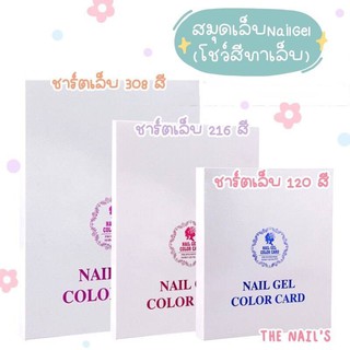 🌟พร้อมส่ง🦄สมุดโชว์เล็บ สมุดชาร์ตสี สมุดชาร์ต โชว์สี🦄🌈ใช้สำหรับทาสีตัวอย่าง โชว์แบบเล็บ