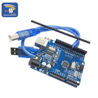 ชุดเดียว UNO R3 (CH340G) MEGA328P สําหรับ Arduino UNO R3 พร้อมสาย USB