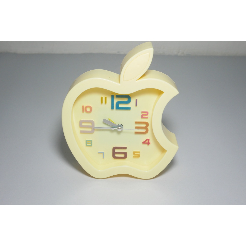 sh599-นาฬิกาติดผนัง-รูปแอปเปิ้ล-สามารถตั้งปลุกได้