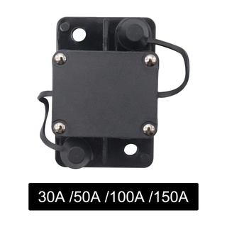 32V Circuit Breaker High Current Audio Inline Fuse Holder Accessories Waterproof Compact Fit for Trailer Truck ATV Bus