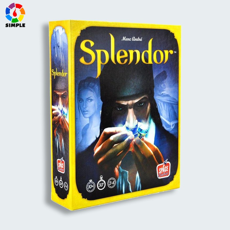 ภาพหน้าปกสินค้าบอร์ดเกม (ภาษาอังกฤษ) Splendor เกมค้าเพชร เหรียญพลาสติก