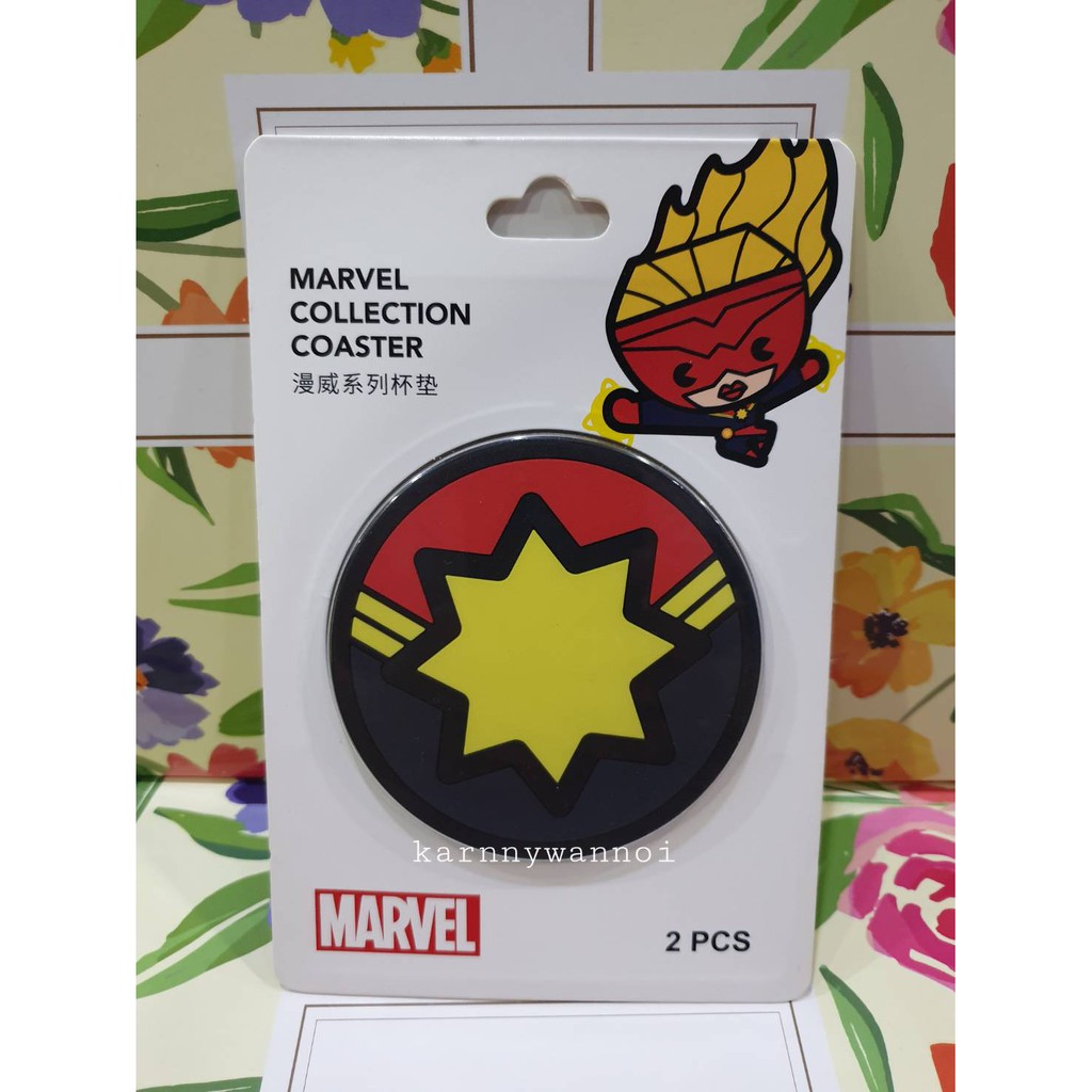 พร้อมส่ง MINISO MARVEL COLLECTION // Marvel Coaster // ที่รองแก้วน้ำ ...