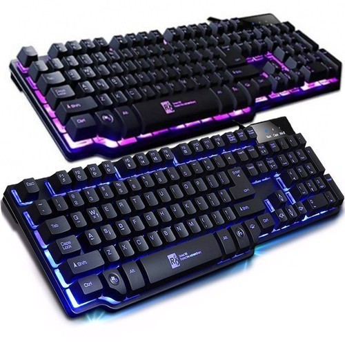 R8 คีย์บอร์ด เกมส์มิ่ง Semi Mehcanical RGB LED Gaming Keyboard Rubber ...