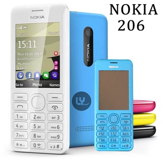สินค้า ของแท้100% Nokia 206 มือถือปุ่มกด ใส่ได้AIS DTAC TRUEซิมการ์ด 4G ใหม่2020 รองรับภาษาไทย