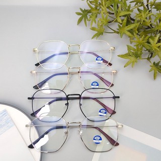 แว่นกรองแสงสีฟ้า กรองแสงคอมและมือถือ ขาธรรมดา2สี (ทรงกรอปเหลี่ยม) 5622B