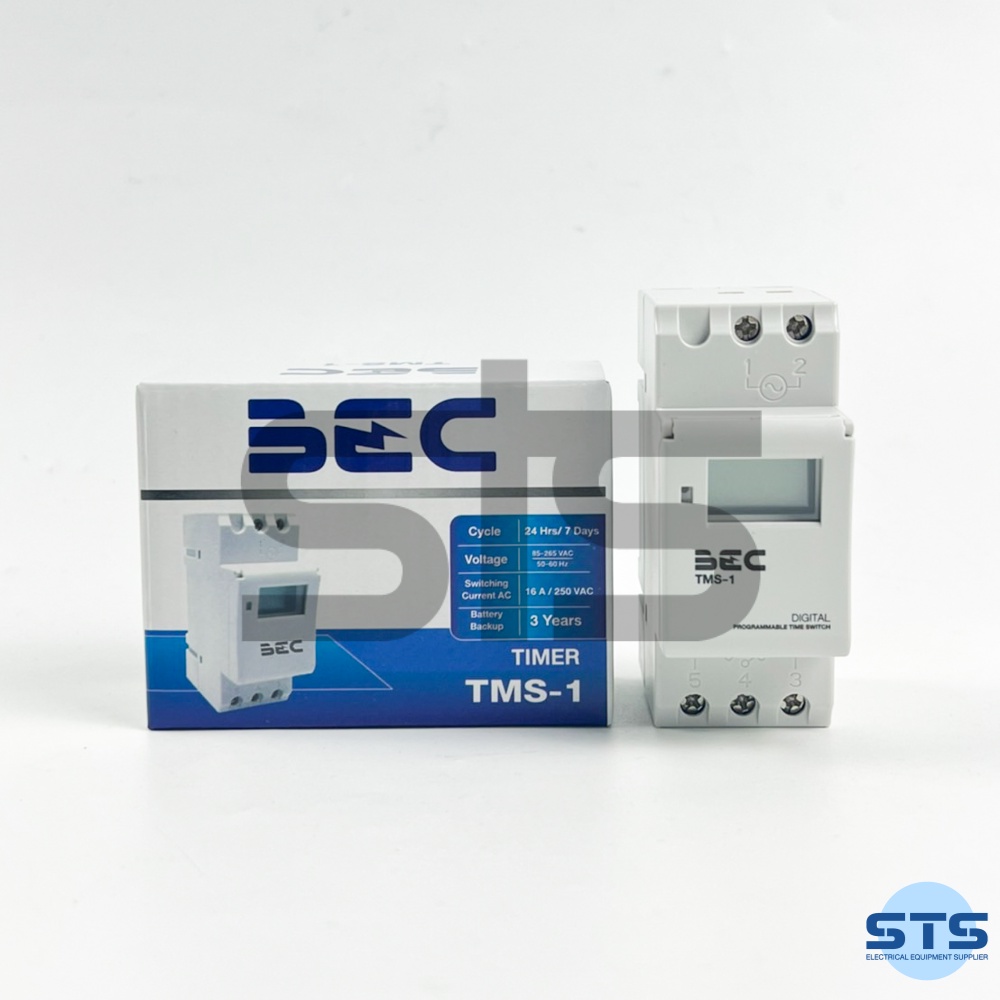 ไทม์เมอร์ BEC Digital timer นาฬิกาตั้งเวลาดิจิตอล มีแบตเตอร์รี่สำรองไฟ ...