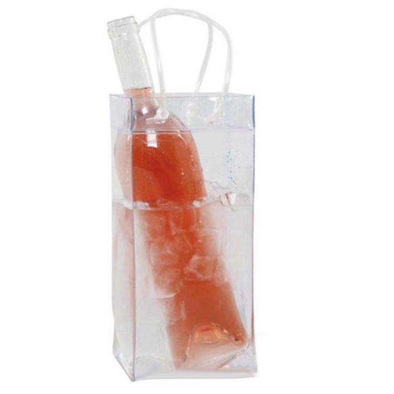 Ice wine bag Ice wine set Eco-friendly PVC wine bag Beer champagne bucket Drink bottle cooler chiller Foldable basket
