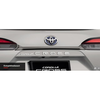 คิ้วประตูหลังโครเมียมรมดำ Toyota Corolla Cross แท้ห้าง chiraauto โตโยต้า โคโรลล่า ครอส PC405-0A002