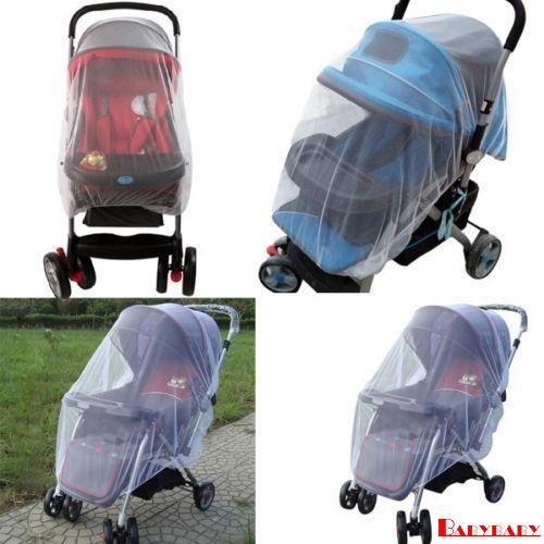 fy-new-1x-whtie-stroller-pushchair-mosquito-insect-protector-pram-hood-type-bed-net-mesh-buggy-cover