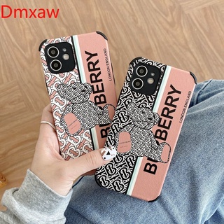 Lovely Bear Phone Case iPhone 12 Pro Max 12 Mini 11 Pro Max XR X XS Max 7 8 6 6S Plus Cute Soft Back Cover Luxury Phone Cases